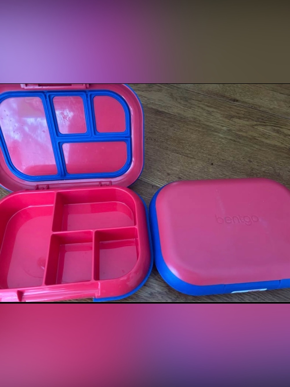 Bentgo Chill Red and Blue Compartment Lunchbox